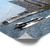 AFFICHE  PAYSAGE DE NEW YORK lower Manhattan (Coin)