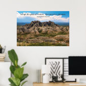 Affiche paysagère Badlands avec devis (Bureau à domicile)