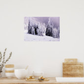 Affiche paysagère couverte de neige (Cuisine)