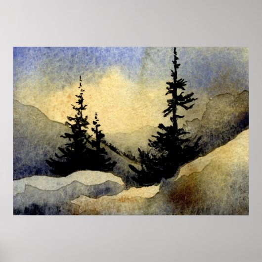Affiche paysagère "Dawn #1" (Devant)