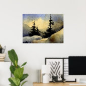 Affiche paysagère "Dawn #1" (Bureau à domicile)