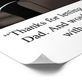 Affiche Père et Fils Humour "Emprunter la voiture" (Coin)