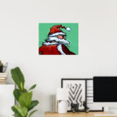 Affiche père Noël (Bureau à domicile)