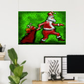 Affiche père Noël (Bureau à domicile)