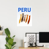 affiche Pérou (Bureau à domicile)
