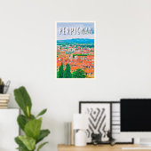 Affiche Perpignan Photo Vintage (Bureau à domicile)