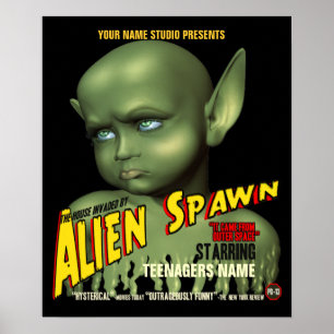 Affiche personnalisable Alien Spawn B-Movie