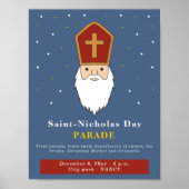 Affiche personnalisable de défilé de Saint-Nicolas (Devant)