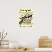 Affiche personnalisable de design musical (Cuisine)