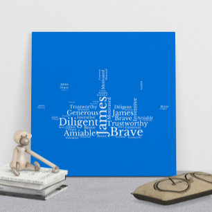 Affiche personnalisable de James Name Cloud