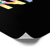 Affiche personnalisable de l'alphabet de Rue Sésam (Coin)