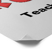 Affiche personnalisable de l'enseignant de bande (Coin)