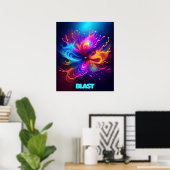 Affiche personnalisable Liquefied Blast Of Color (Bureau à domicile)