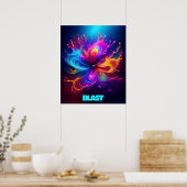 Affiche personnalisable Liquefied Blast Of Color (Cuisine)