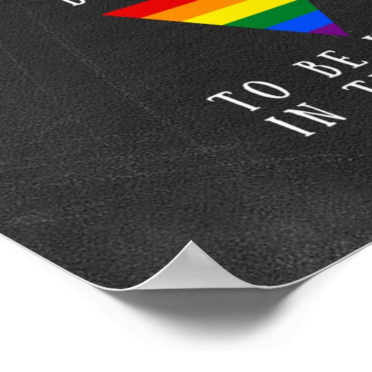 Affiche personnalisable Rainbow Pride (Coin)