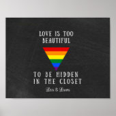 Affiche personnalisable Rainbow Pride (Devant)