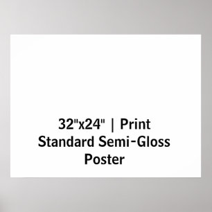 Affiche personnalisée 32"x24" semi-brillant standa
