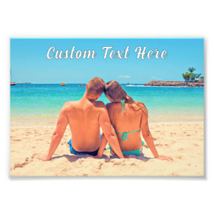 Affiche personnalisée avec texte et photo personna