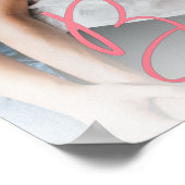 Affiche personnalisée avec texte rose Besties (Coin)