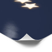 Affiche personnalisée Bébé Éléphant Pêche 4 Étoile (Coin)