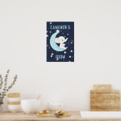 Affiche personnalisée Bébé Éléphant Pêche 4 Étoile (Cuisine)
