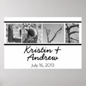 Affiche personnalisée Cadeau de mariage unique (Devant)