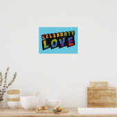 Affiche personnalisée Celebrate Love (Cuisine)