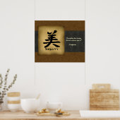 Affiche personnalisée de la citation de beauté asi (Cuisine)