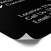 Affiche personnalisée de la société de constructio (Coin)