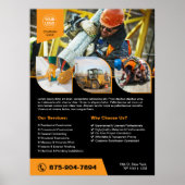 Affiche personnalisée de la société de constructio (Devant)