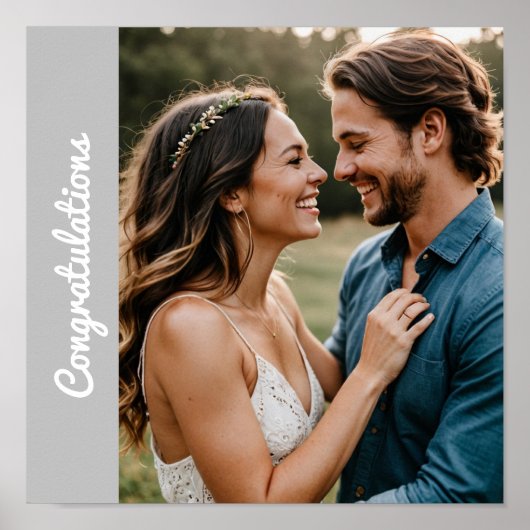 Affiche personnalisée de proposition de mariage su (Devant)