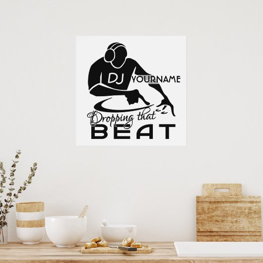 Affiche personnalisée DJ (Cuisine)