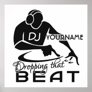 Affiche personnalisée DJ