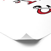 Affiche personnalisée Drapeau Trinité-Tobago (Coin)