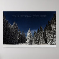 Affiche personnalisée du ciel d'hiver