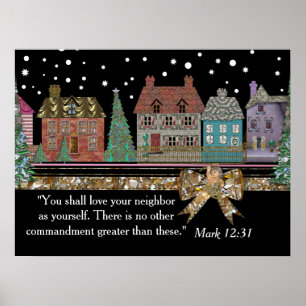 Affiche personnalisée du Village de Noël