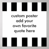 affiche personnalisée en noir et blanc gras ajoute (Devant)