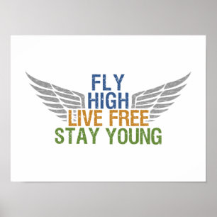 Affiche personnalisée FLY HIGH
