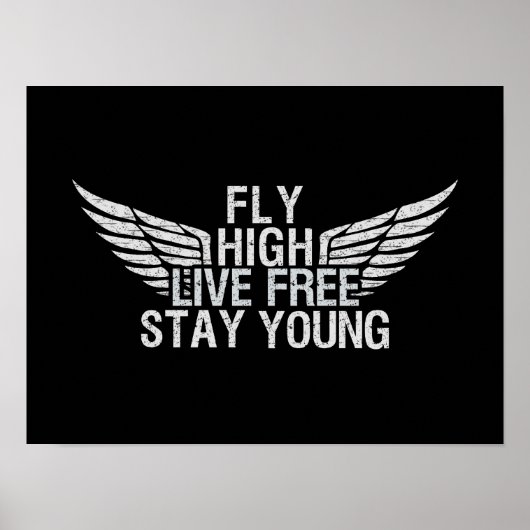 Affiche personnalisée FLY HIGH (Devant)