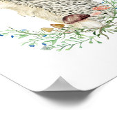 Affiche personnalisée Hérisson de la forêt (Coin)