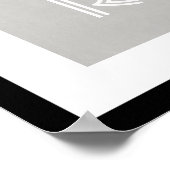 Affiche personnalisée Je t'aime jusqu'à la lune et (Coin)