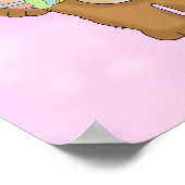 Affiche personnalisée Ourson Fille Bébé (Coin)