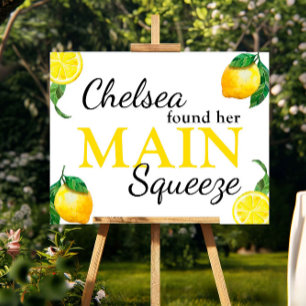 Affiche personnalisée pour la fête de mariage Main