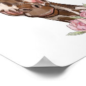 Affiche personnalisée Rose Girafeau Bébé | Impress (Coin)