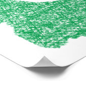 Affiche personnalisée Shamrock irlandaise (Coin)