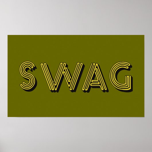 Affiche personnalisée SWAG (Devant)