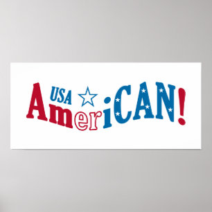 affiche personnalisée USA AmeriCAN !