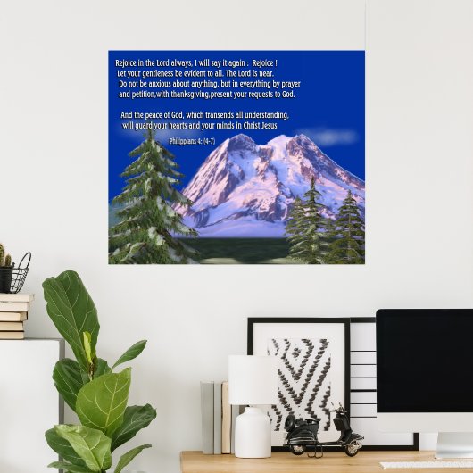 Affiche Philippiens 4:6 (Bureau à domicile)