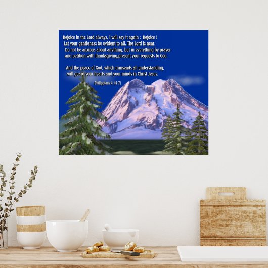 Affiche Philippiens 4:6 (Cuisine)