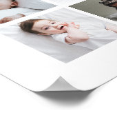 Affiche Photo Collage - Lion avec 3 Ballons Marron (Coin)